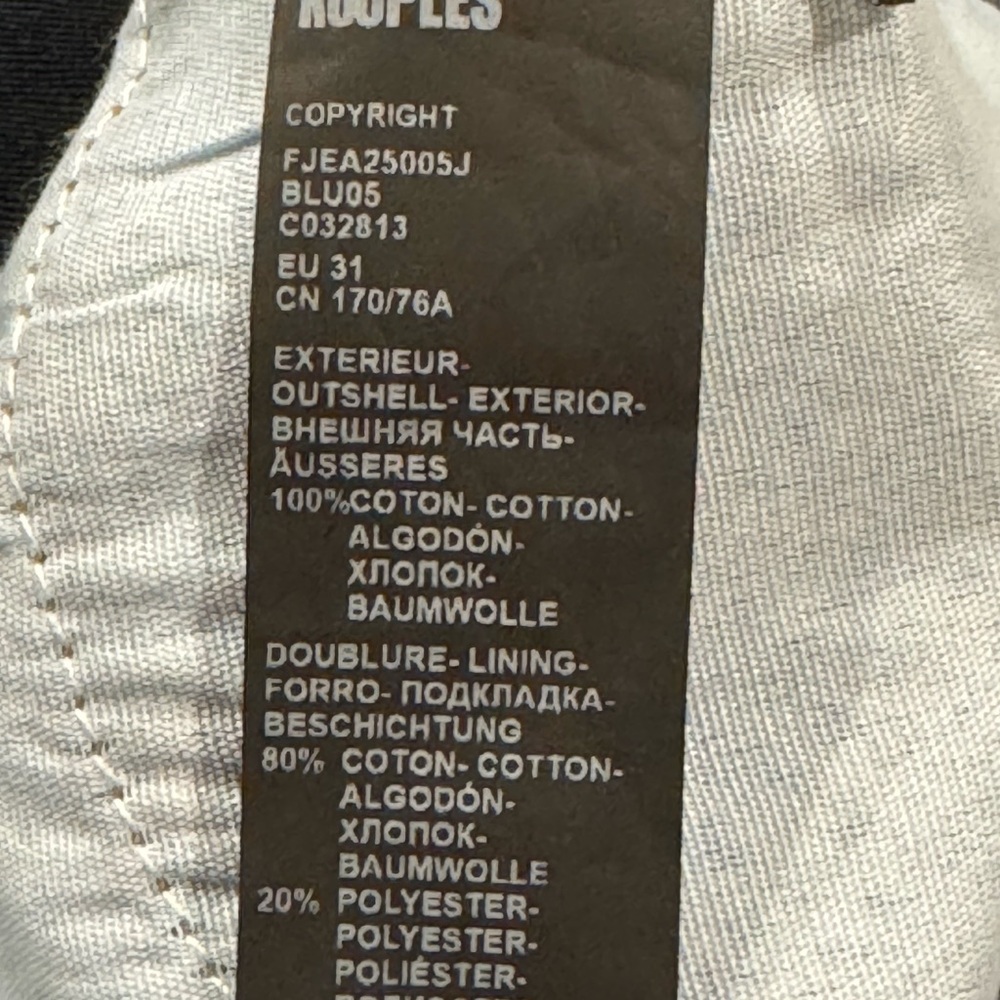 NWT The Kooples Women's Dark Wash Button Fly Straight Leg Jeans - Size 31 - Picture 9 of 12